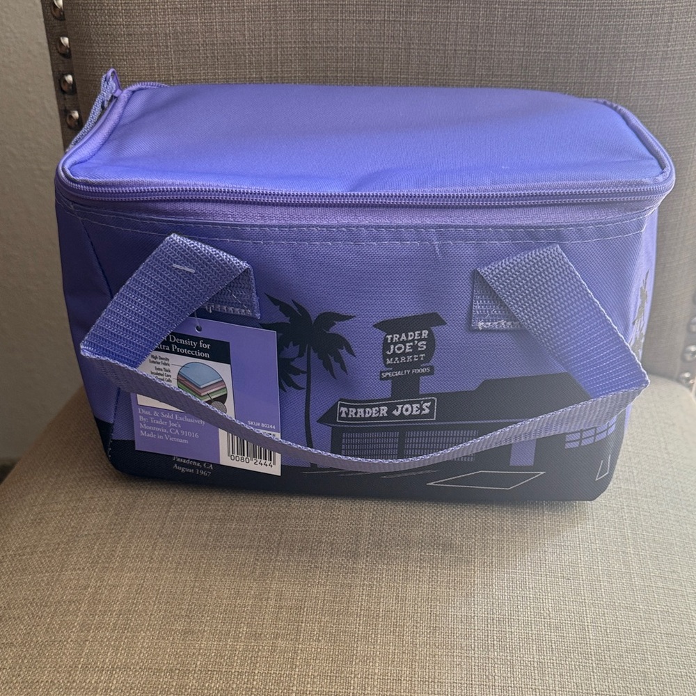 Trader Joe's Purple Travel Bag